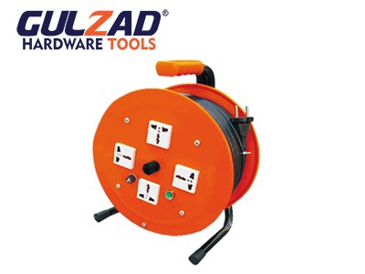 Electric cable reel for wrapping cable conductor